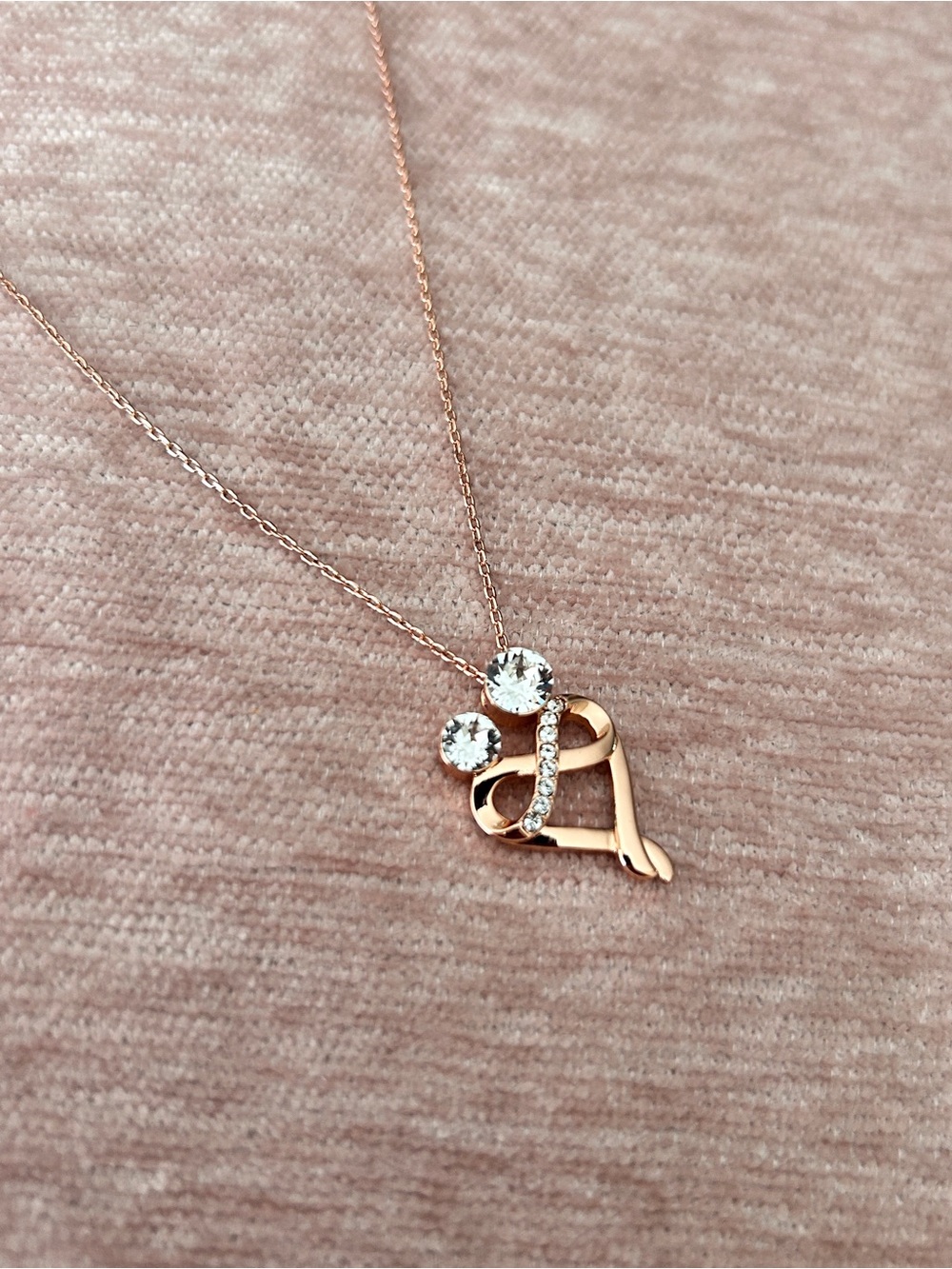 EMBRACE PENDANT, ROSE GOLD – LIMITED EDITION 18K Gold Plated  Necklace - Picture 6 of 9